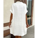 Bruna | Women's Summer Dress with Elegant Collar & Pockets | Breathable Fabric for Comfortable Warm Days 6