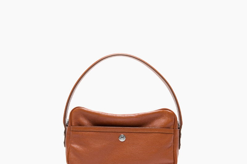 Women's Multi-Pocket Leather Zip Shoulder Bag | Utility Crossbody Shoulder Bag