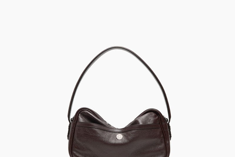 Women's Multi-Pocket Leather Zip Shoulder Bag | Utility Crossbody Shoulder Bag