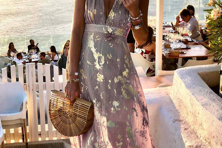 Women's Sleeveless Sequin V-Neck Evening Maxi Dress