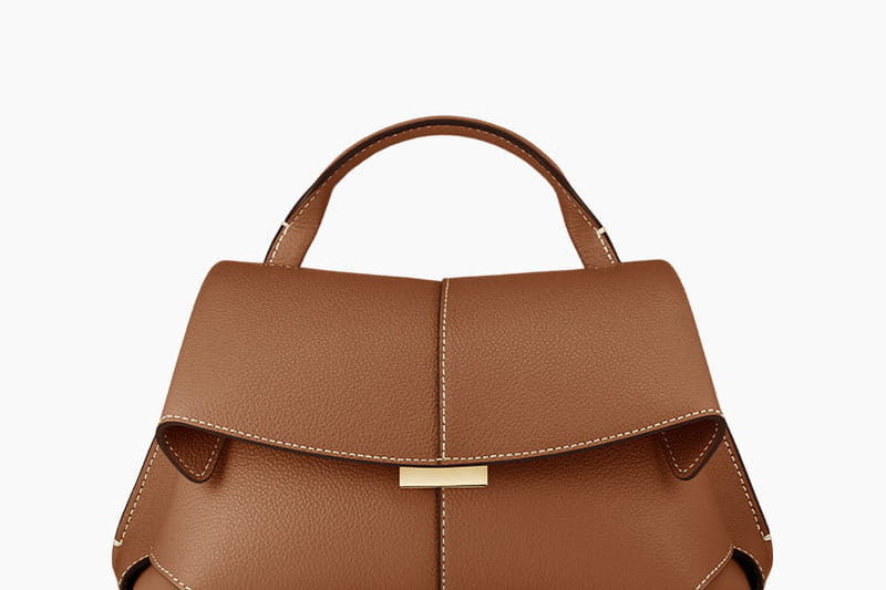 Brittany - Women's Folded Textured Leather Mini Crossbody Bag