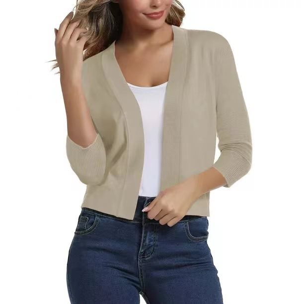 Cardigan | Open Front Lightweight Cardigan Sweater | Versatile Relaxed Layering Piece 0