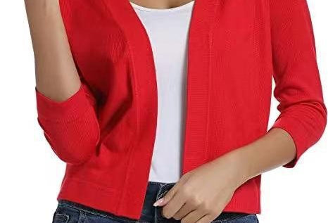 Cardigan | Open Front Lightweight Cardigan Sweater | Versatile Relaxed Layering Piece 11