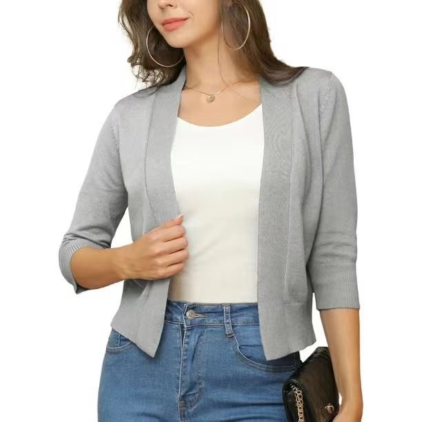 Cardigan | Open Front Lightweight Cardigan Sweater | Versatile Relaxed Layering Piece 13