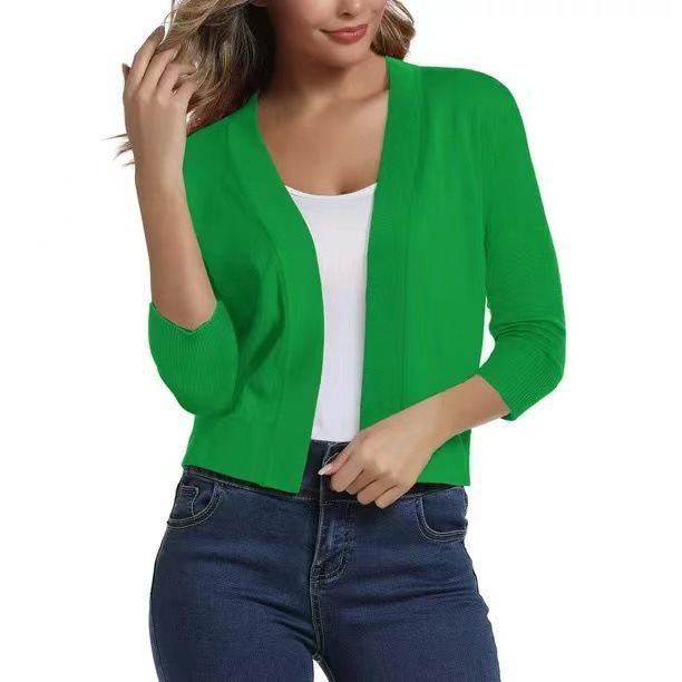 Cardigan | Open Front Lightweight Cardigan Sweater | Versatile Relaxed Layering Piece 2