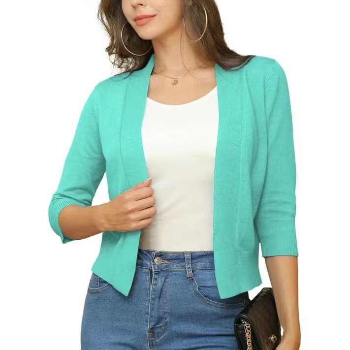 Cardigan | Open Front Lightweight Cardigan Sweater | Versatile Relaxed Layering Piece 7