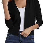 Cardigan | Open Front Lightweight Cardigan Sweater | Versatile Relaxed Layering Piece 8