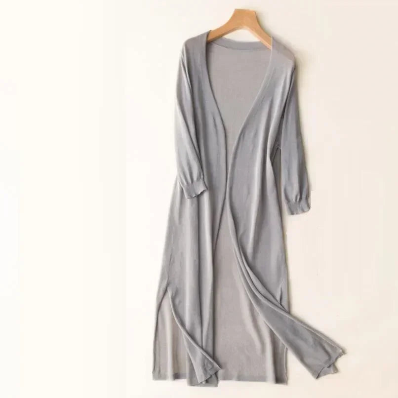 Cardigan | Open Front Long Sleeve Cardigan Sweater | Lightweight Relaxed Fit 1