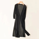 Cardigan | Open Front Long Sleeve Cardigan Sweater | Lightweight Relaxed Fit 7