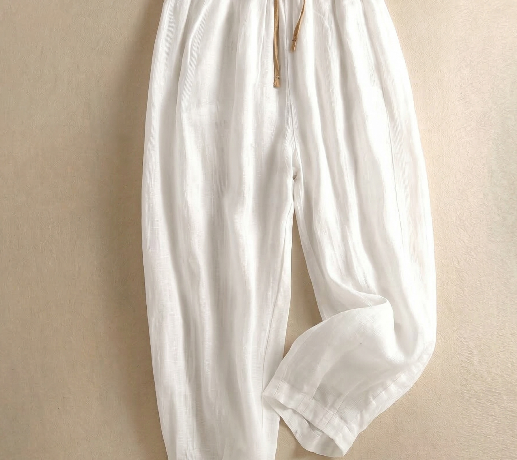 Casual Pants | Relaxed Drawstring Lightweight Comfort 0