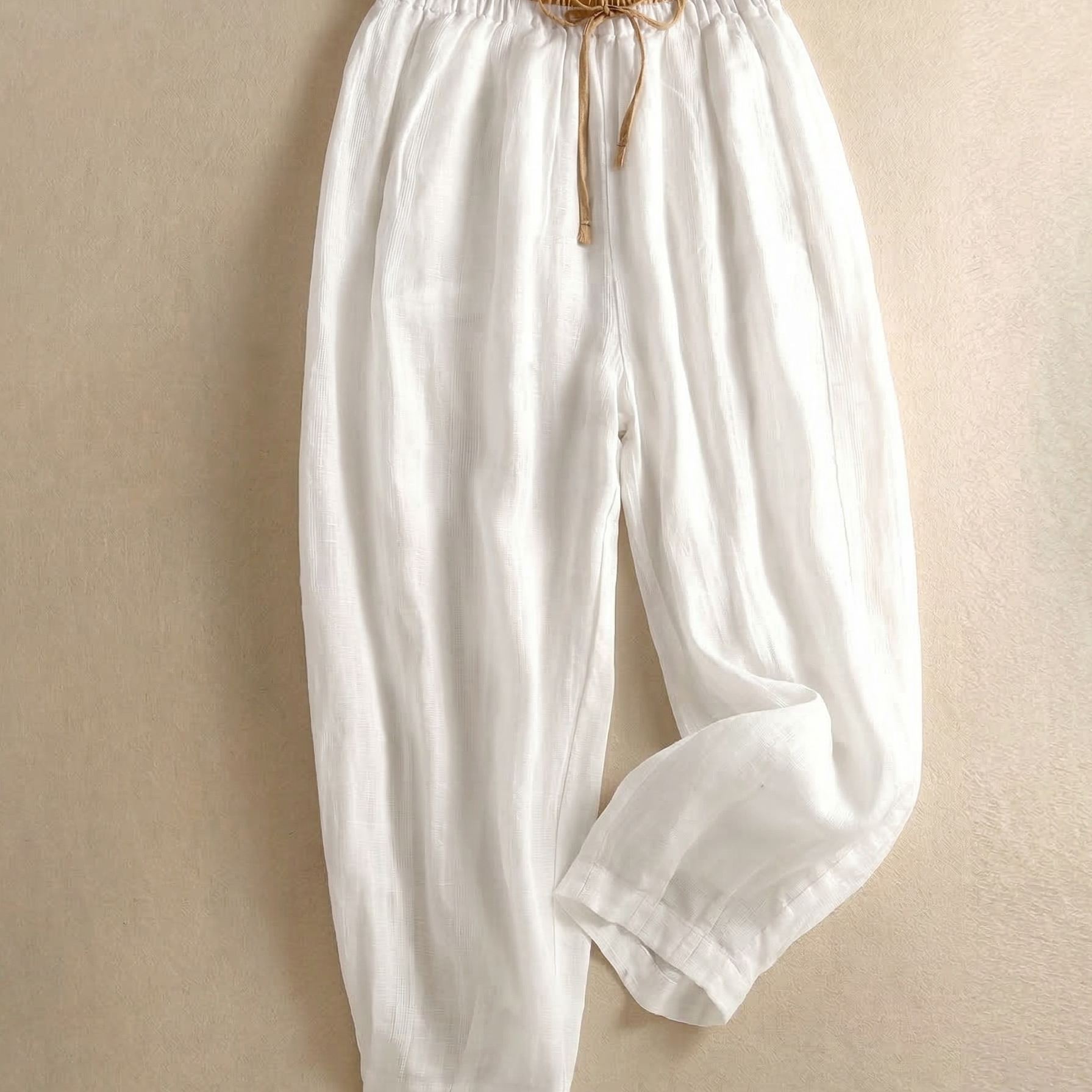 Casual Pants | Relaxed Drawstring Lightweight Comfort 0