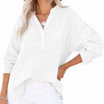 Casual Top | Classic Long Sleeve Henley Shirt | Comfortable Relaxed Fit 3