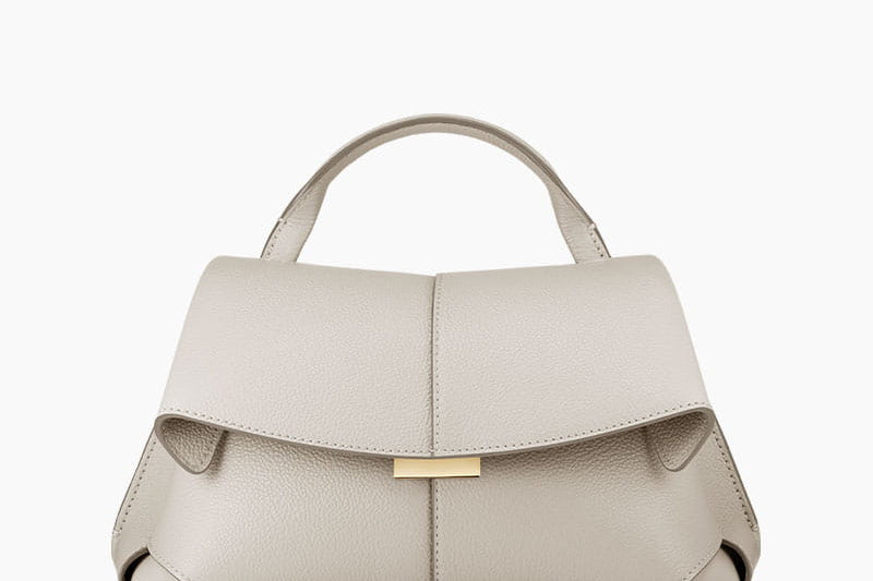 Brittany - Women's Folded Textured Leather Mini Crossbody Bag