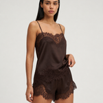 Cami Shorts Set - Brown front