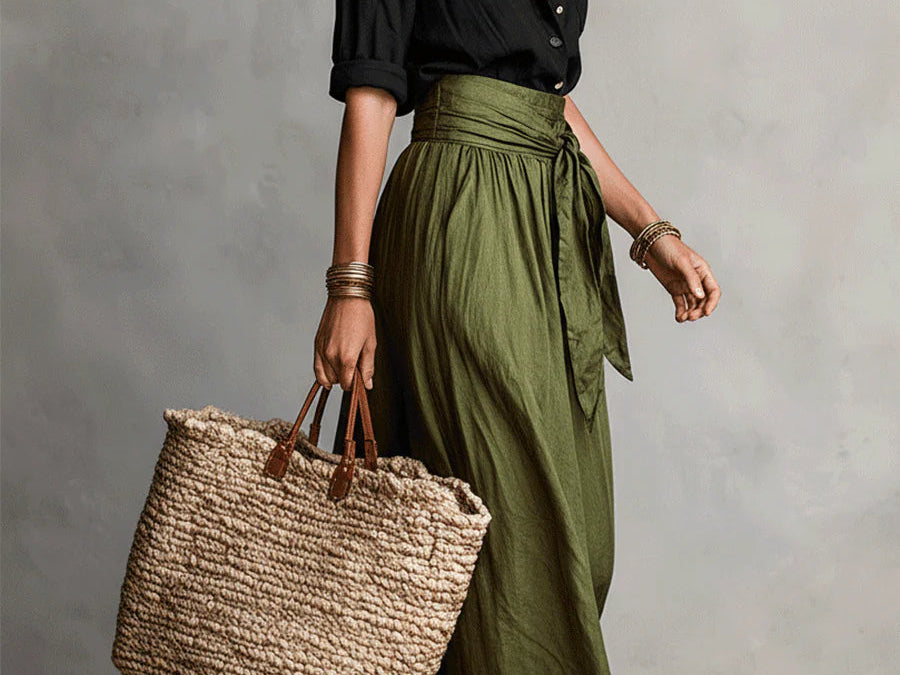 Chic Two Piece Sets | Stylish T-Shirt & Midi Skirt Outfit for All Occasions 1