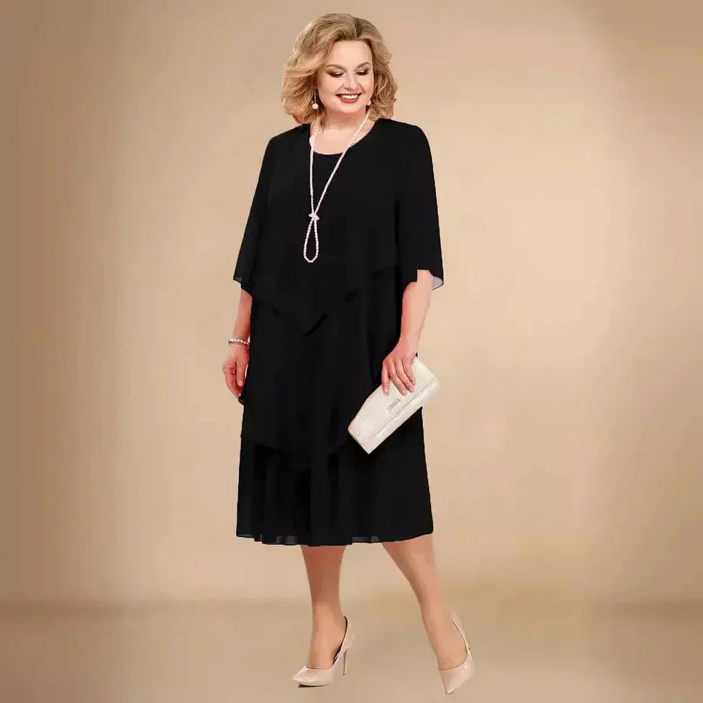 Cocktail Dress | Flowing Midi Style Elegant Design 2