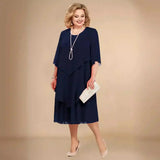 Cocktail Dress | Flowing Midi Style Elegant Design 3