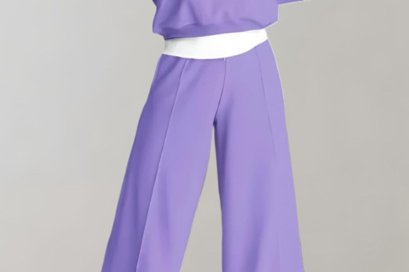 Women's Knit Two-Piece Hoodie Set | Drawstring Casual Set