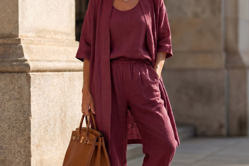 Coordinated Outfit | Relaxed 3-Piece Matching Set for Effortless Style 11