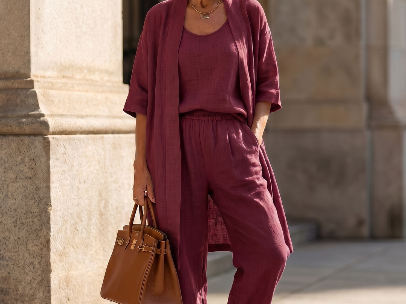 Coordinated Outfit | Relaxed 3-Piece Matching Set for Effortless Style 11