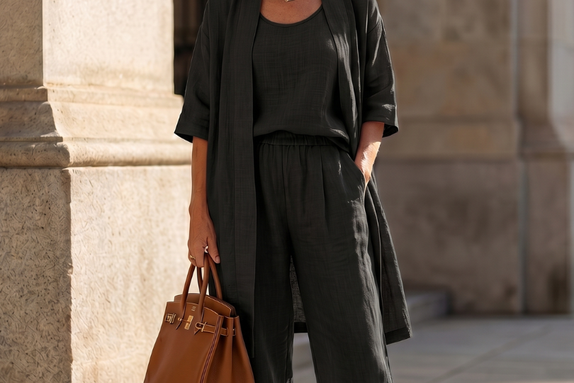 Coordinated Outfit | Relaxed 3-Piece Matching Set for Effortless Style 9