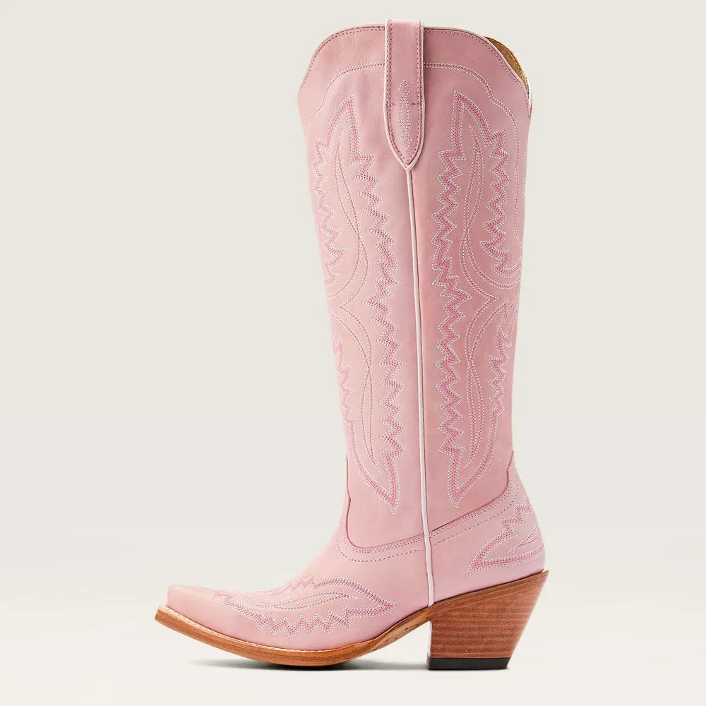 Cowboy Boots | Embroidered Western Style Mid-Height Heeled Footwear | Stylish Comfort & Classic Design 0