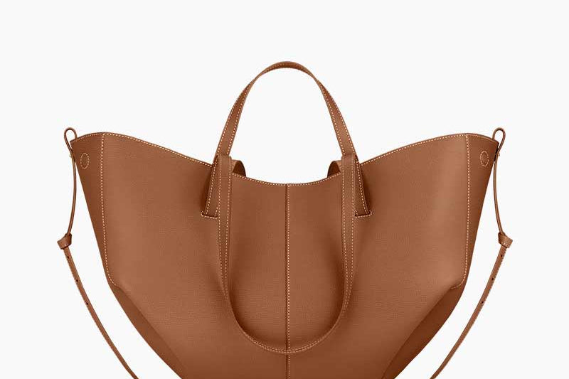 Women's Textured Leather Sculptural Tote | Versatile Two-Way Tote Bag