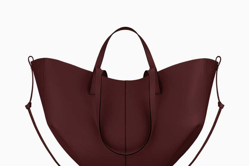 Women's Textured Leather Sculptural Tote | Versatile Two-Way Tote Bag