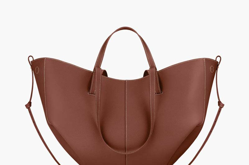 Women's Textured Leather Sculptural Tote | Versatile Two-Way Tote Bag