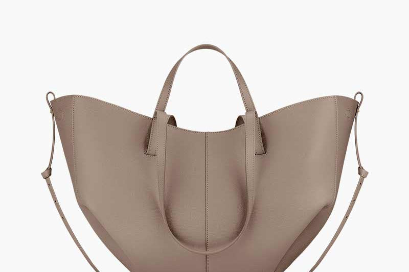 Women's Textured Leather Sculptural Tote | Versatile Two-Way Tote Bag