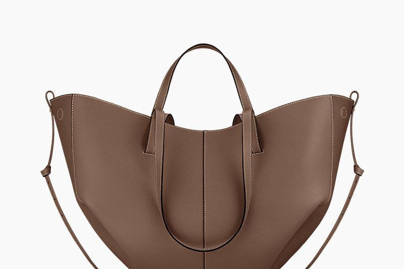 Women's Textured Leather Sculptural Tote | Versatile Two-Way Tote Bag