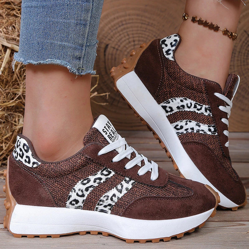 Women Platform Sneakers Cushioned Sole