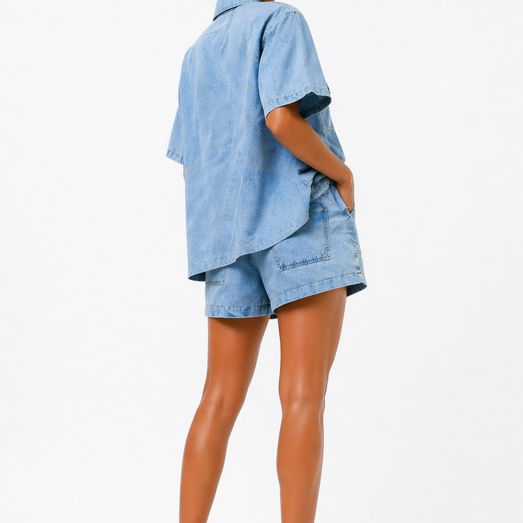 Denim Co-Ord Set | Modern Relaxed Two-Piece Outfit 1