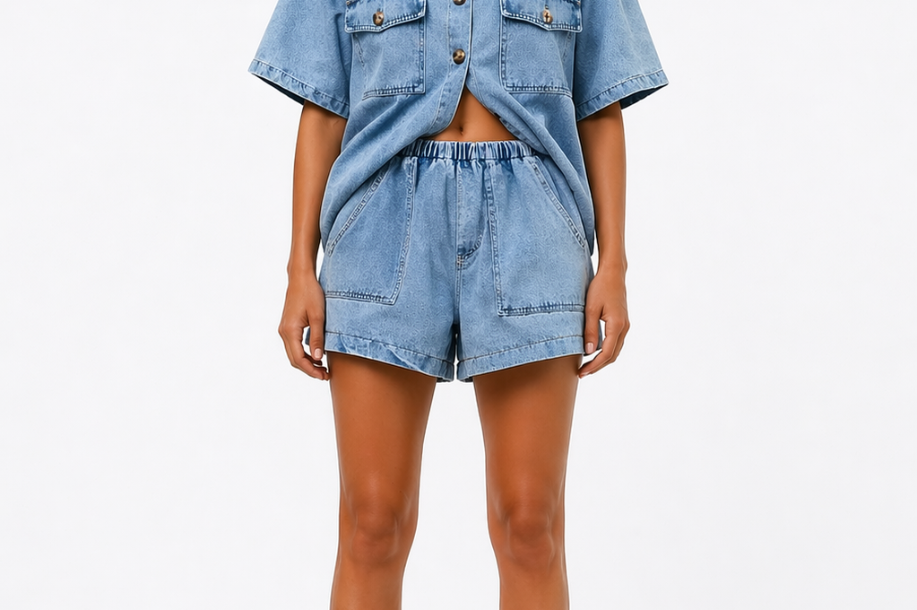 Denim Co-Ord Set | Modern Relaxed Two-Piece Outfit 4
