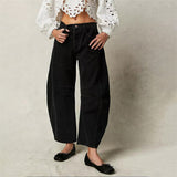 Denim Jeans | Cropped Barrel Leg Style | Comfortable Heavyweight Fit 9
