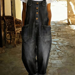 Denim Overall | Adjustable Buckle Casual Jumpsuit 1