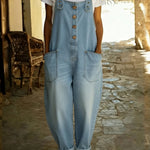 Denim Overall | Adjustable Buckle Casual Jumpsuit 2