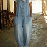 Denim Overall | Adjustable Buckle Casual Jumpsuit 2
