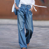 Denim Skirt | High-Waisted Loose Fit Casual Jean Skirt 1
