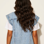 Denim Vest | Vintage Sleeveless Layering Piece Stylish Versatile 2