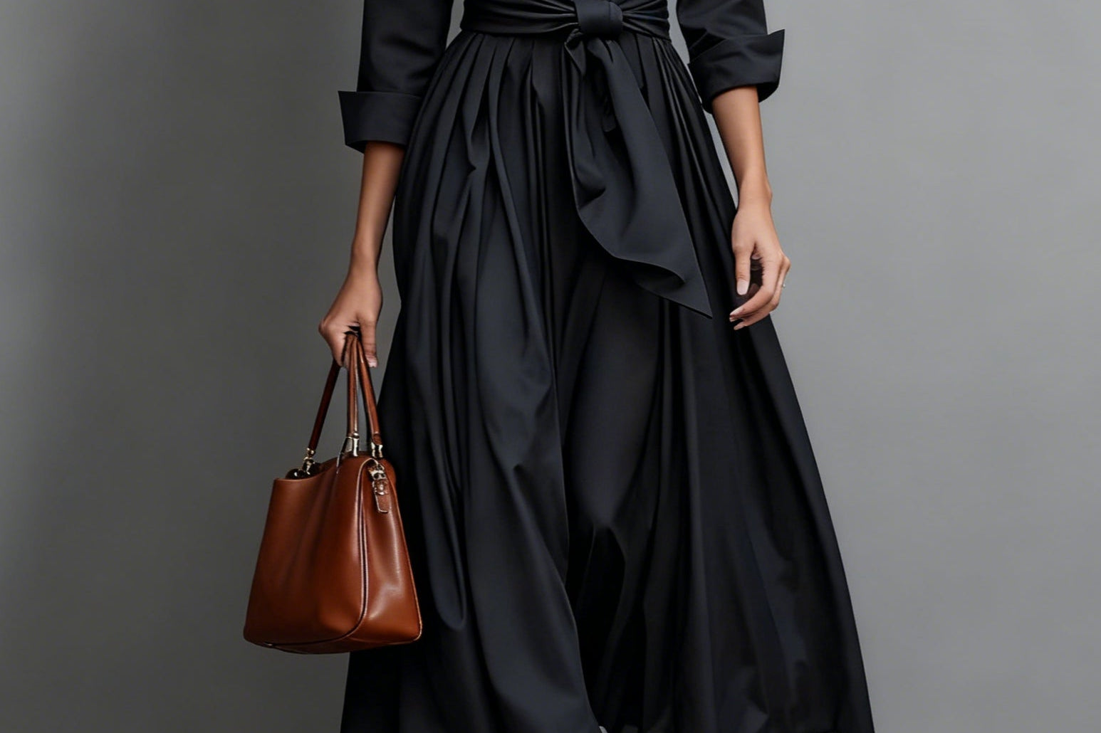 Dress | A-Line Midi Shirt Dress | Elegant | Comfortable 0