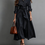Dress | A-Line Midi Shirt Dress | Elegant | Comfortable 0