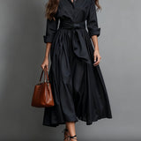 Dress | A-Line Midi Shirt Dress | Elegant | Comfortable 0