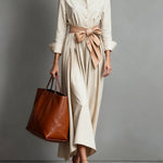 Dress | A-Line Midi Shirt Dress | Elegant | Comfortable 4