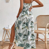 Dress | Floral Pattern Maxi Dress with Elegant Design 3