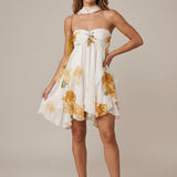 Dress | Floral Print | Mini Dress | Flowy | Charming 0
