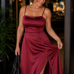Dress | Flowing Cut Summer Dress | Elegant Chic Style with Slit 3