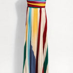 Dress | Strapless Maxi | Elegant Summer | Pleated Stylish 0