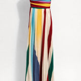 Dress | Strapless Maxi | Elegant Summer | Pleated Stylish 0