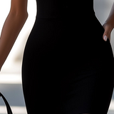 Dresses | Halter Neck Mini Cocktail Dress | Elegant Fitted Design 4